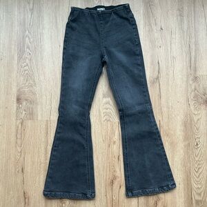 Girls Katie J NYC Black Flared Denim Jeans Size 10